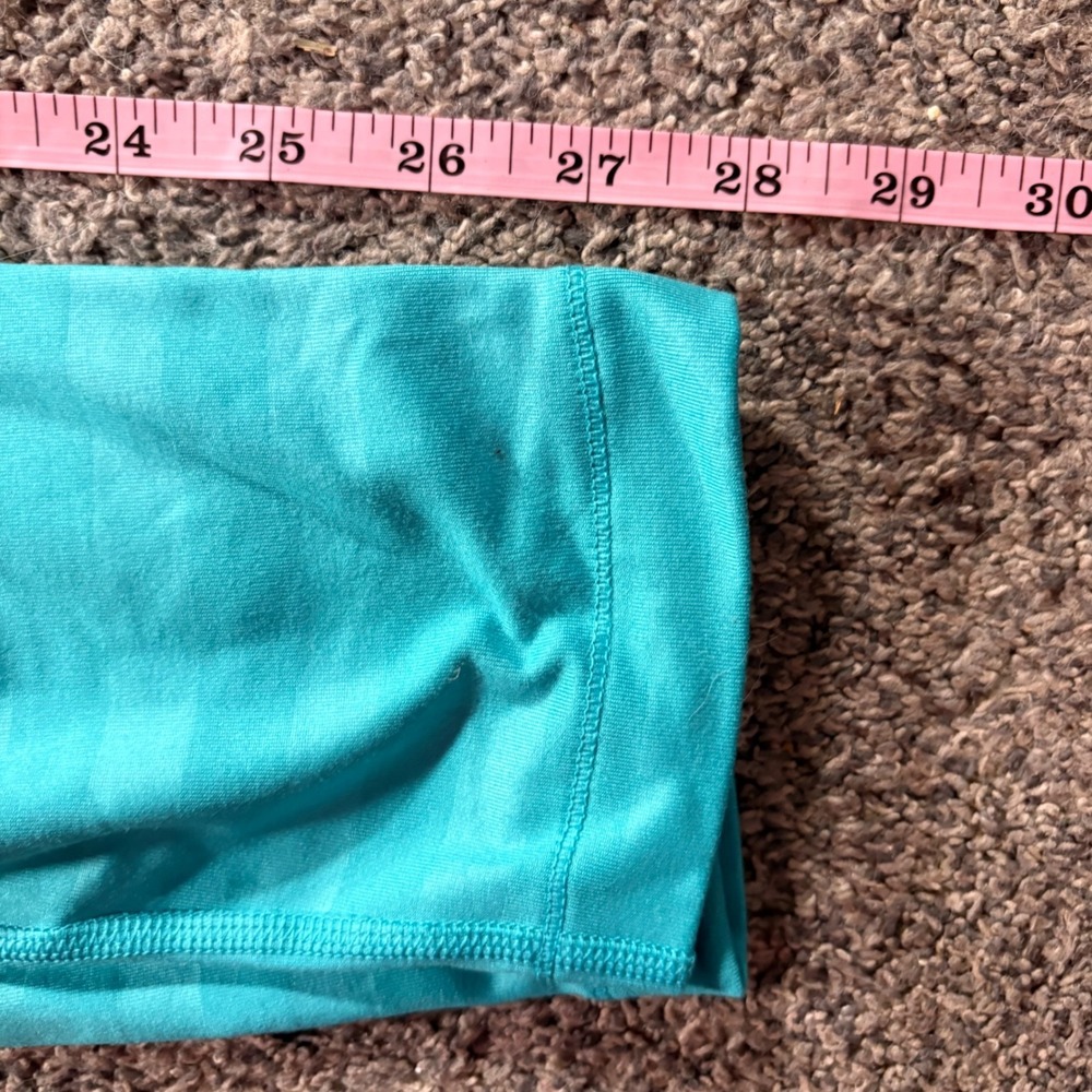 Nike‎ Pro Dri-FIT Womens Teal Striped Performance Leggings Large RN56323 - Picture 10 of 11